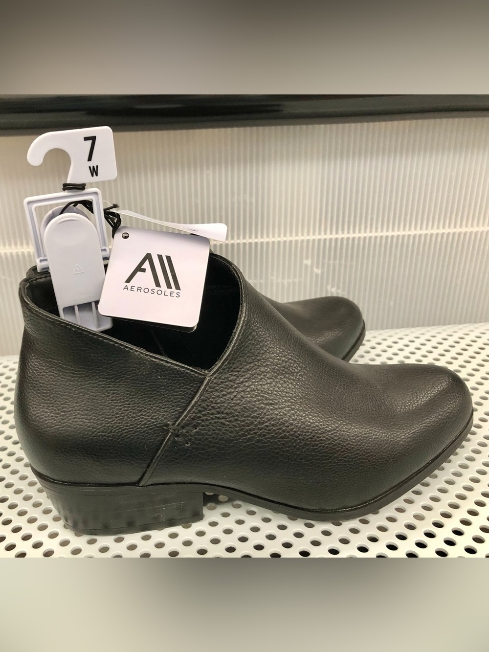 NEW AEROSOLES Comfort Ankle Boots Black Size 7 Wide Width Women’s